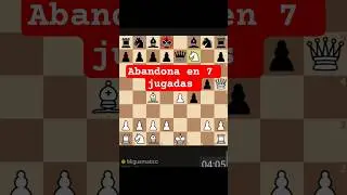 pierde en 7 jugadas. Gambito de Rey. ajedrez en l&iacute;nea. #chess #viral #ajedrez #shorts