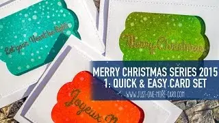 CAS-ual Fridays Sneak Peek: Easy & Colorful Christmas Card Set
