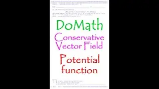DoMath-Calculus : Conservative Vector Field No20