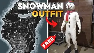 How to Unlock Snowman Outfit (All Snowman Locations with Map) in GTA 5 Online