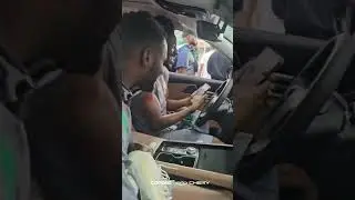 Ola Aina test riding the Carloha Cherry #supereagles #ericchelle #victorosimhen #cars #supercars