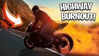 HIGHWAY BURNOUT ON MY 2019 ZX6R ! *WILD*  | BRAAP VLOGS