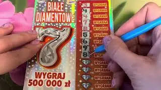 #zdrapki #lotto #136 PREMIERA BIAŁE DIAMENTOWE 7️⃣ 🍾 zapraszam na odcinek 🫶🫶🎉