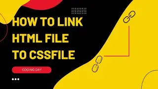 How To Link Html To CSS | Link HTML To CSS