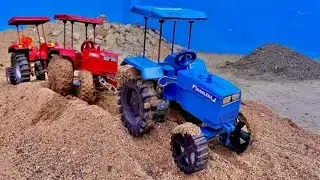 Mini tractor power checking toys video
