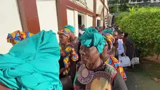 Défilé groupe dame de la MEBSH Cayes (Convention annuelle 2023) fanfare Collège Évang. de Simon.