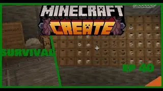 (working on more of the bunker and prepping storage) minecraft create mod ep 40