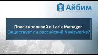 Поиск коллизий в Larix.Manager. Существует ли российский Navisworks?