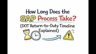 How long does the SAP Return-to-Duty process take after a DOT drug or alcohol violation?