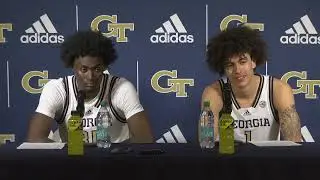 GTMBB - Ibrahim Souare/Naithan George post-game press conference, Stanford, February 12, 2025