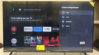 Как настроить цветовую температуру на Sharp 40FH7EA