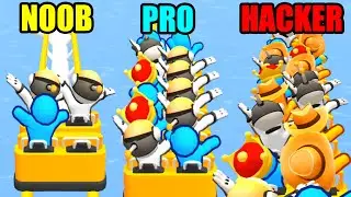NOOB vs PRO vs HACKER Runner Coaster