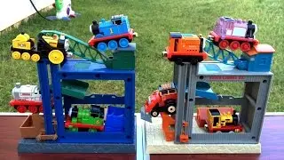 Thomas and Friends Play Set Sodor Steamworks Repair Shed n Sodor Lumber Company