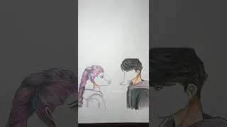 Drawing Rumi💜and Jinu🩵