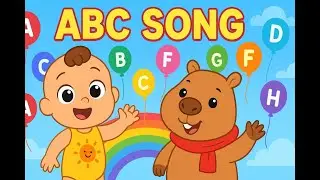 ABC Song for Kids | Sunny Baby & Cappy | Learn Alphabet with Fun Balloons 🎈