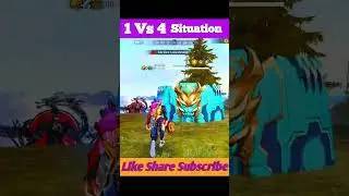 1 Vs 4 😱 Ultra Level Grandmaster Squad Rush 🔥 #shorts #short