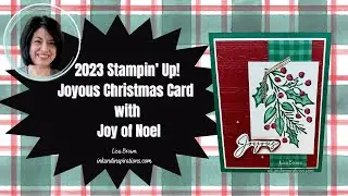2023 Stampin' Up! Christmas Card with Joy of Noel