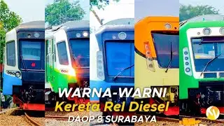Warna - warni Kereta Rel Diesel Indonesia