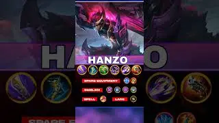 Hanzo META Build 2025 😈 | Best Emblem, Spell & Spare Equipments for Hanzo in MLBB