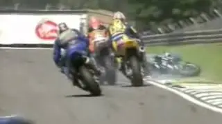 SBK Brands Hatch SUZUKI Iannuzzo Crash