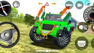 Modified Mahindra Thar Mcqueen | Race with Cars - Thar vs Truck #7 - Indian Cars Simulator 3D