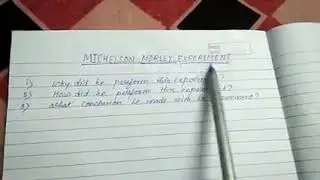 Michelson morley experiment