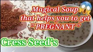 #GettingFastPregnant in this #MagicalSoup Recipe #CRESS SEED'S