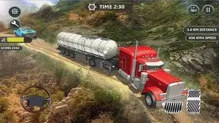 Oil Tanker Transport Trailer Truck Fuel Hill Cargo - Truck Transporting Fuel Android GamePlay FHD