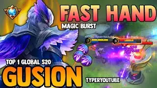 FAST HAND! GUSION BEST BUILD 2021 | TOP 1 GLOBAL GUSION GAMEPLAY | MOBILE LEGENDS✓