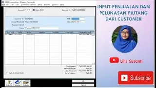 Proses Input Penjualan Tunai dengan layout item serta Pelunasan dari customer