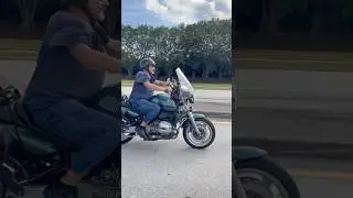🪖 Open Face Helmet on a BMW in Ft. Lauderdale&mdash;Protection or Risk? 🏍️