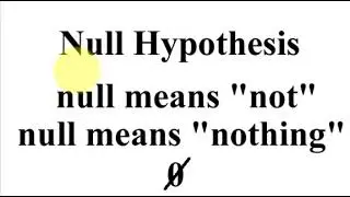 Hypothesis testing - How it works in statistics