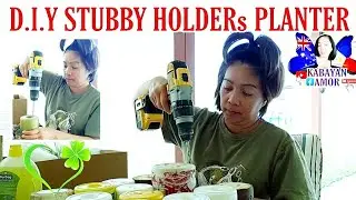 D.I.Y STUBBY HOLDERS PLANTER | RECYCLED | by: KABAYAN AMOR