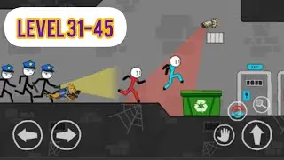 🔥 Stickman Escape - Level 31 to 45 | Gameplay Walkthrough | Poki Games