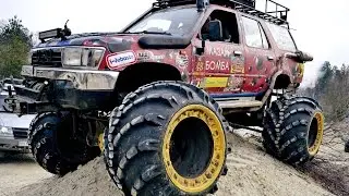 офф роад 4х4 Зайцы и Мазай Наводнением отрезало машины джип тюнинг в болото грязь off-road 4x4