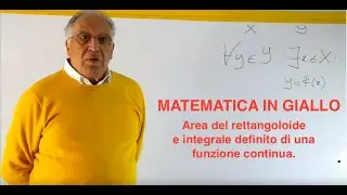 Area del rettangoloide e integrale definito di una funzione continua. Matematica in giallo