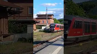 Westfrankenbahn in Klingenberg (Main)   #shorts  #publictransport #railpublictransport #trains