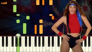 GIRL LIKE ME - Black Eyed Peas, Shakira - Piano Tutorial - KeySynth