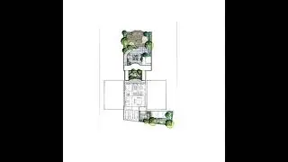 How to draw or design a VILLA/GARDEN LANDSCAPE DESIGN using Procreate