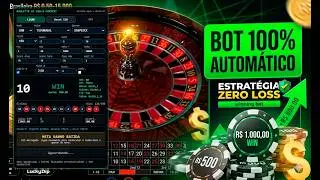 Bot Automático com Estratégia da Roleta Zero Loss 100% Assertividade