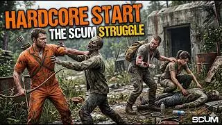 I tried the HARDEST server on SCUM... here's how to get started - [Downbad] SCUM Hardcore Survival