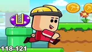 Bobby World Adventure | Beating Boss | Level 118 - Level 121 | Gameplay Walkthrough
