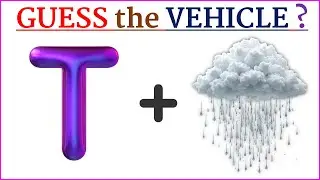 Guess the VEHICLE Name by Emojis? 🤔Learn with Priya