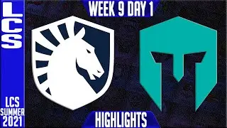 TL vs IMT Highlights | LCS Summer 2021 W9D1 | Team Liquid vs Immortals