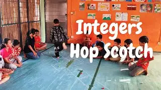 Integers Hop Scotch - Negative Numbers Game