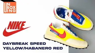 NIKE DAYBREAK SPEED YELLOW/HABANERO RED