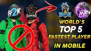 TOP 5  FASTEST PLAYER OF FREE FIRE [ MOBILE ]- GARENA FREE FIRE