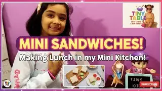 MINI SANDWICH CHALLENGE! 🥪 Making a Tiny Snack in a Miniature Kitchen
