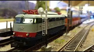 E444 Locomodels scala N su nuovo plastico di Avigliana in costruzione!!!
