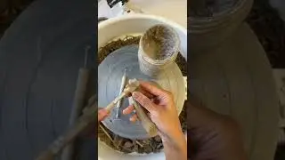 Making 100 mugs! This is 25 of 100. #pottery #ceramics #satisfying